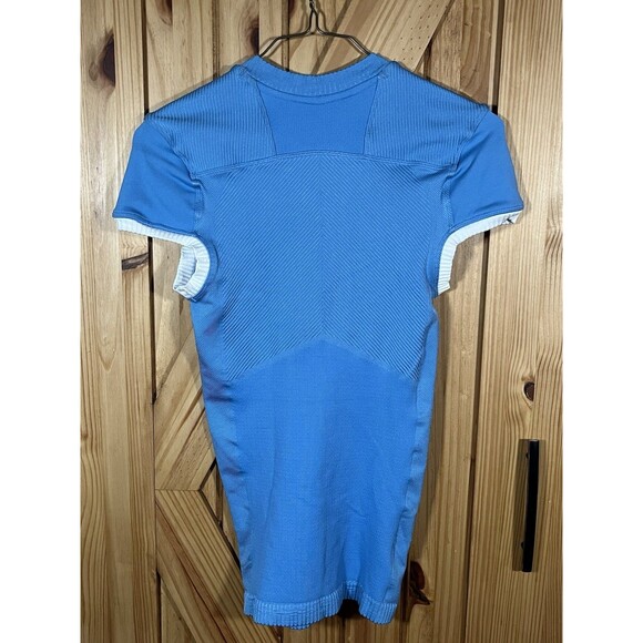 Adidas Primeknit Football Jersey Size (M) Stretch Tech - DQ3447 Blue/White - Picture 4 of 4